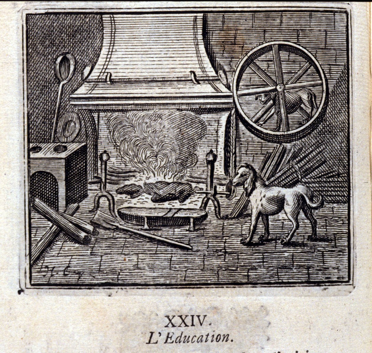 Educación. Fábulas de Jean de La Fontaine (1621-95). Ilustración de François Chauveau (1613-1676). Edición de 1728. de Francois Chauveau