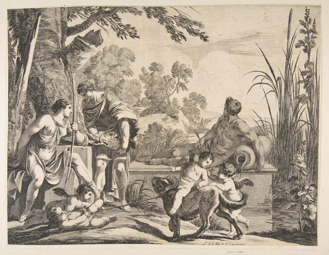 Meleagro y Atalanta de Francois Chauveau