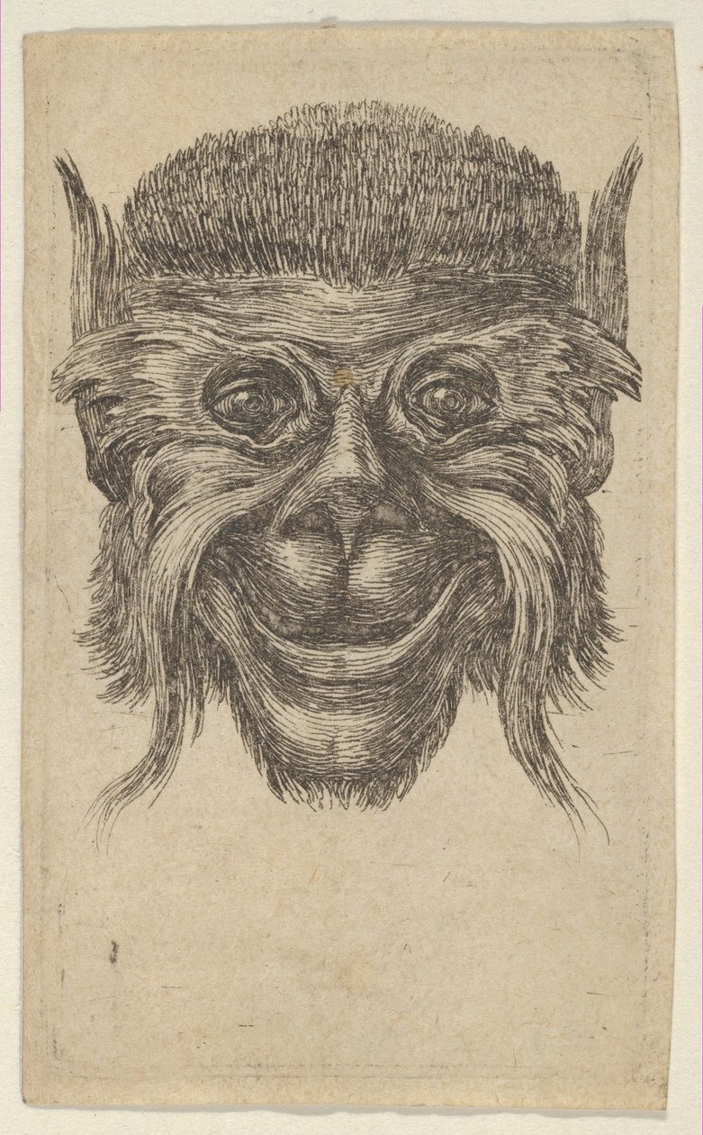 Máscara de mono, de Divers Masques, ca. 1635-45 de Francois Chauveau