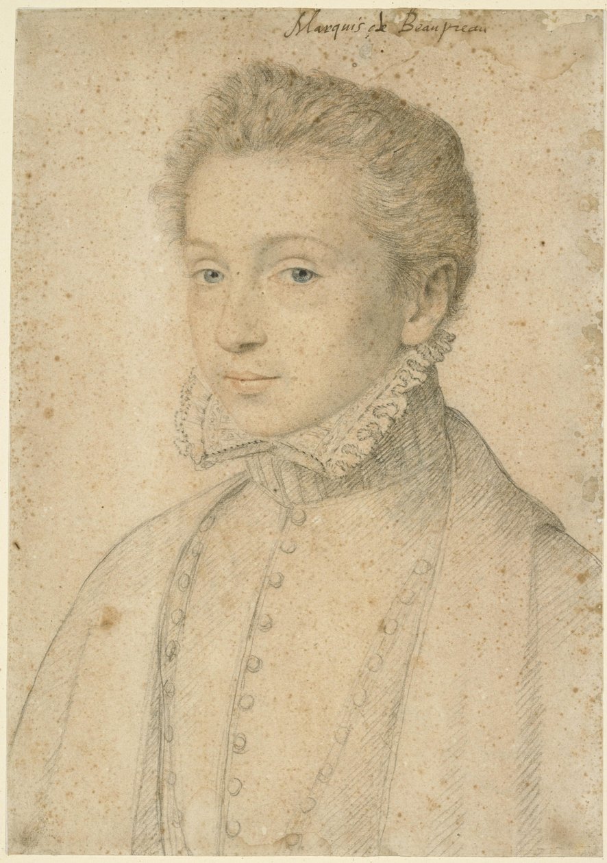 Retrato de Henri de Bourbon, marqués de Beaupréau de François Clouet