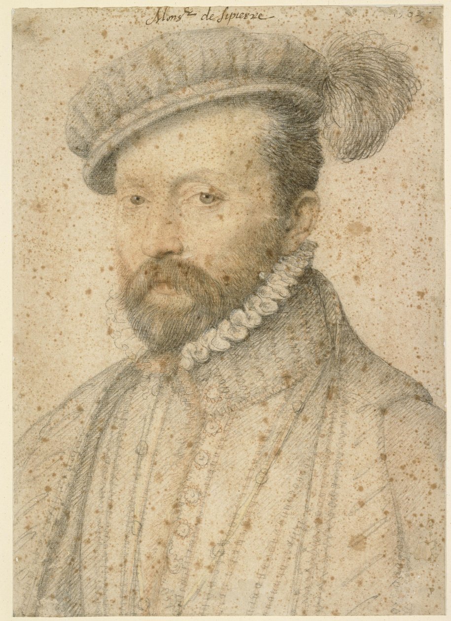 Retrato de Philibert de Marcilly, señor de Sipierre de François Clouet