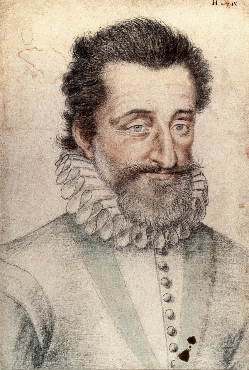 Retrato del Rey Enrique IV de Francia (1553-1610) de François Clouet