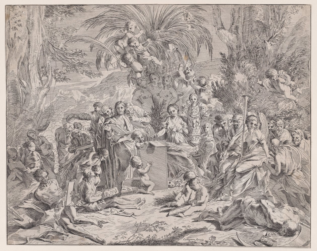 Una alegoría de la pintura de Francois Collignon