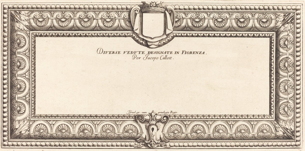 Página de título para "Varios paisajes italianos" de Callot de Francois Collignon
