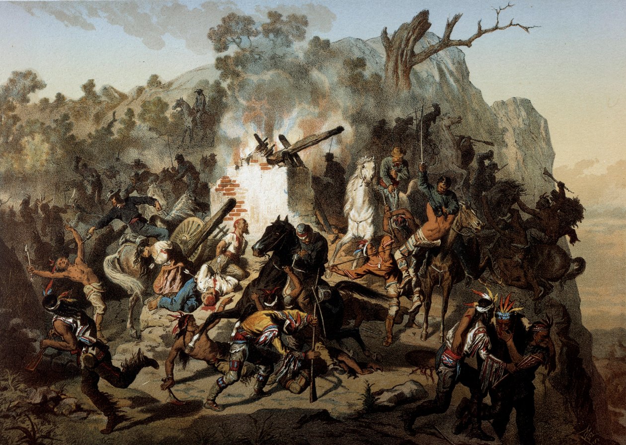 Derrota de los Modogs el 15 de abril de 1873 de Francois Constant Mes