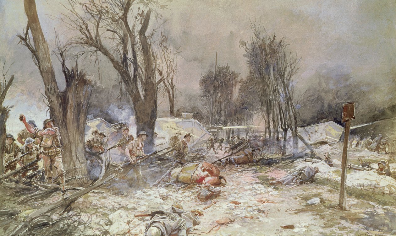 La Ofensiva en Saint-Pierre-Aigle, julio de 1918 de Francois Flameng