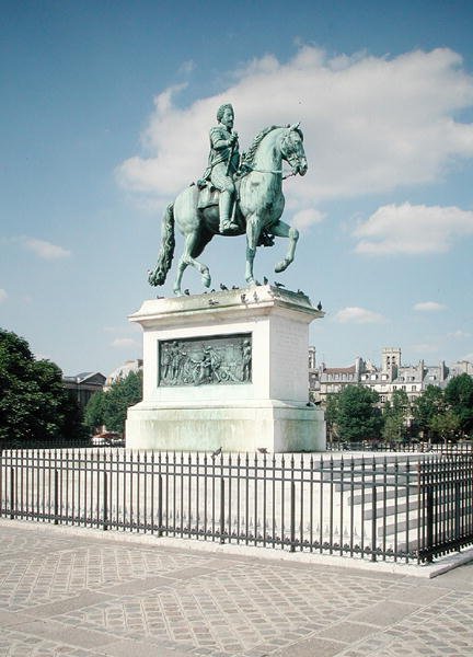 Estatua ecuestre de Enrique IV (1553-1610) 1818 (bronce) de Francois Frederic Lemot