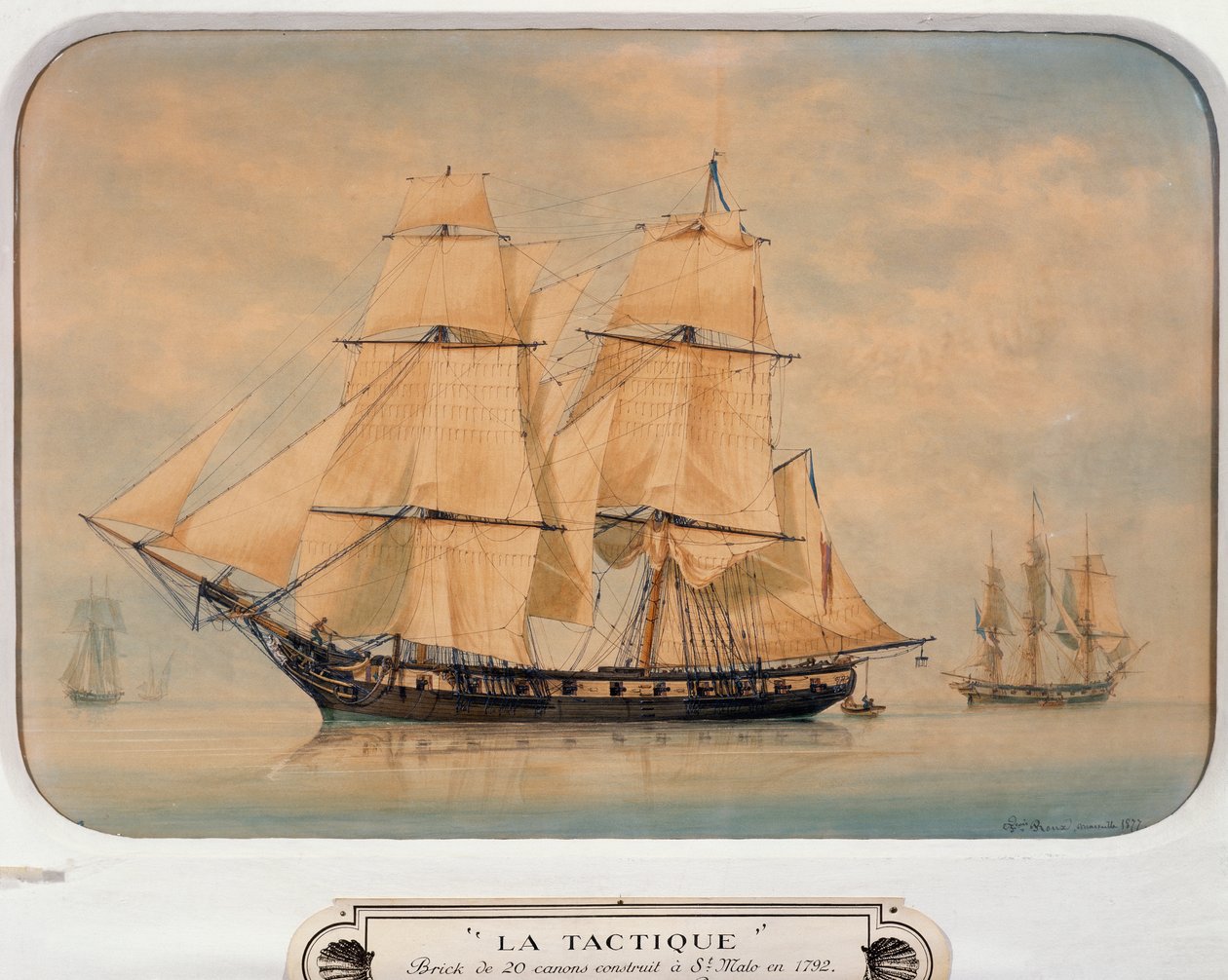 Tactique brig, construido en 1792 de Francois Geoffroy Roux