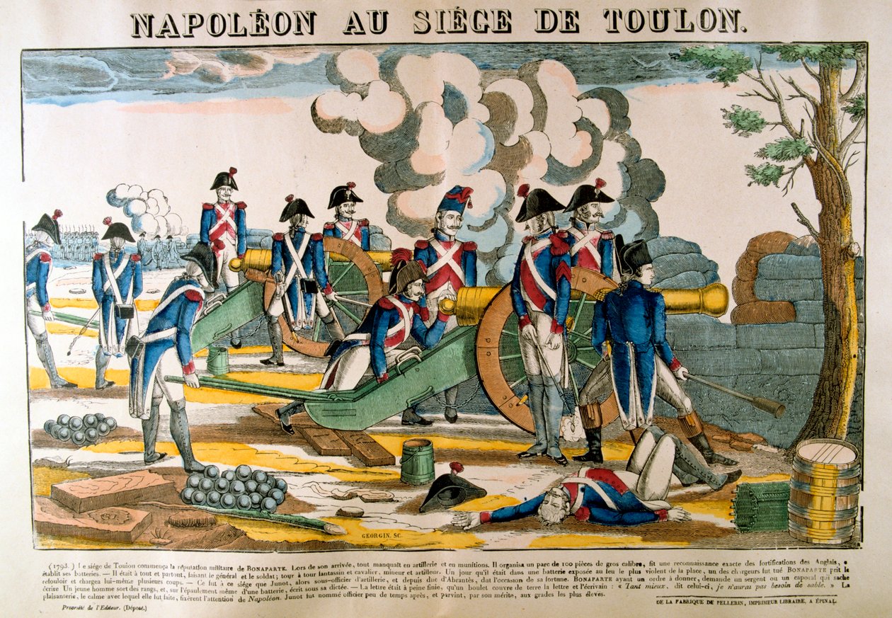 Napoleón en el sitio de Tolón de Francois Georgin