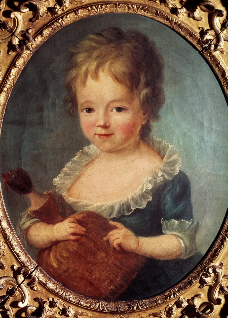 Niña con muñeca de Francois Hubert Drouais