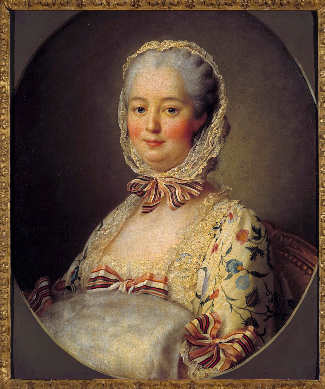 Retrato de Jeanne Antoinette Poisson, Marquesa de Pompadour de Francois Hubert Drouais
