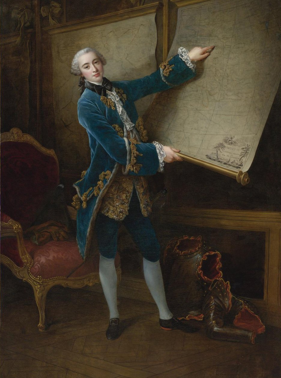 Retrato del Conde de Vaudreuil 1740-1817 de Francois Hubert Drouais