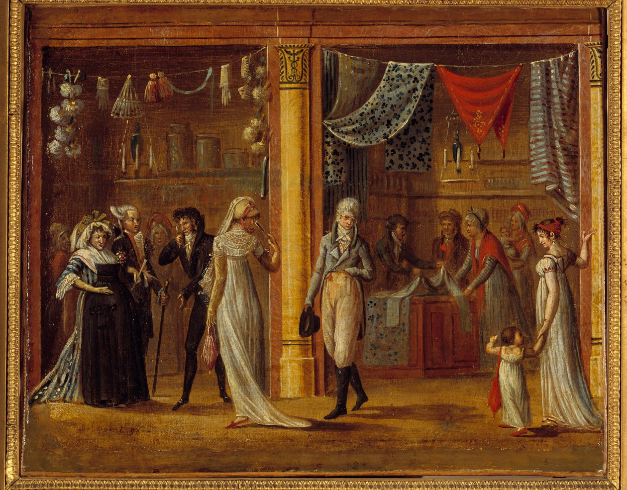 La galería de madera del Palacio Real de Francois Joseph baron Bosio