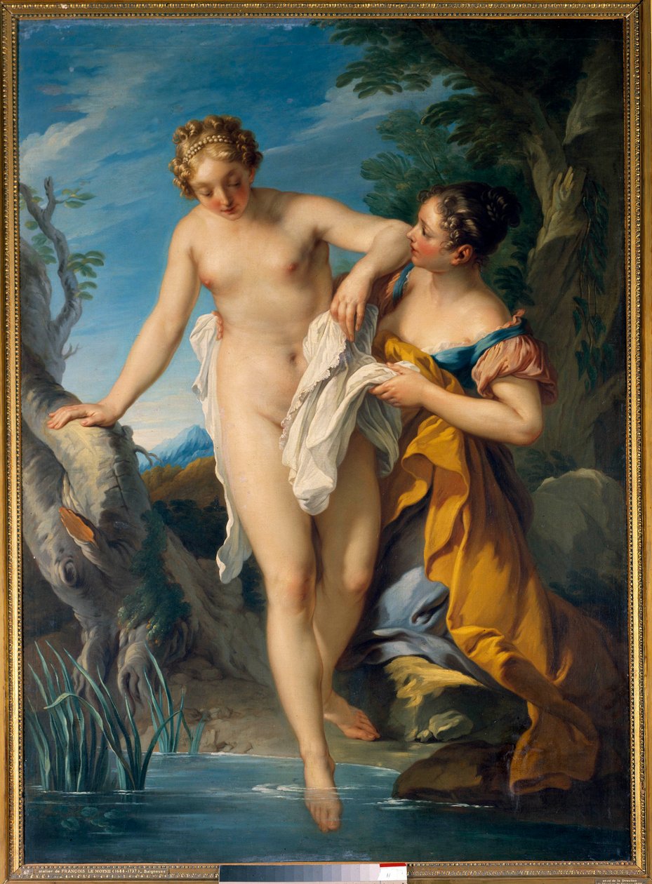 Una bañista y su acompañante de François Lemoyne