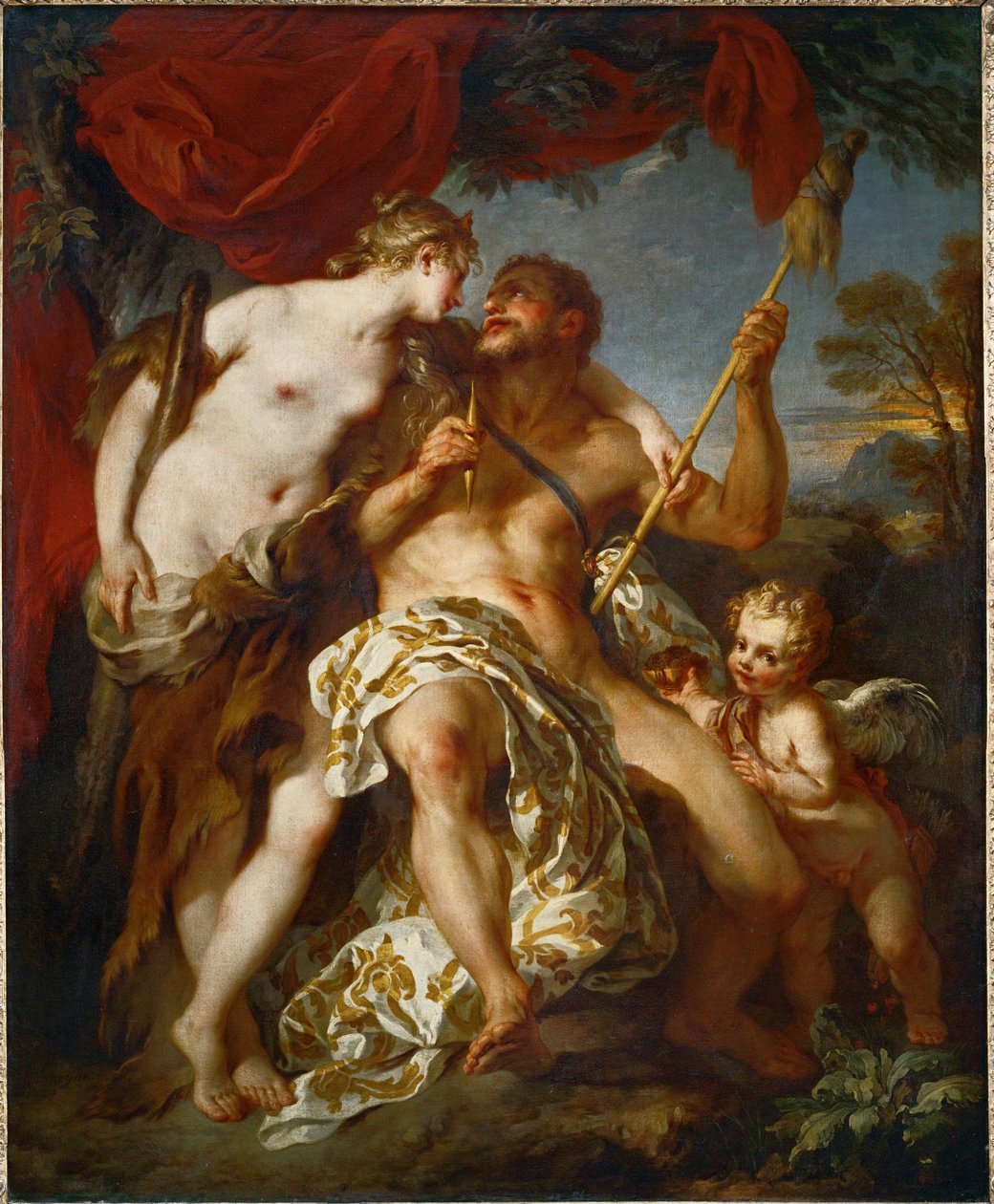 Hércules y Omphale ... de François Lemoyne