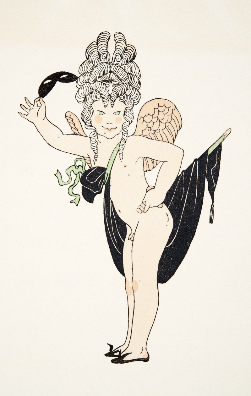 Querubín de Personages de Comedie, pub. 1922 (impresión en pochoir) de Francois Louis Schmied