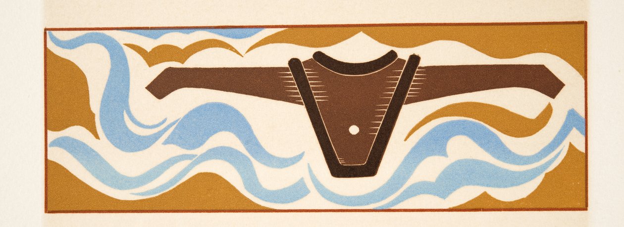 Ilustración gráfica de Prometeo Encadenado de Esquilo, pub. 1941 de Francois Louis Schmied