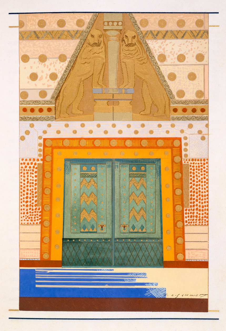 La puerta de Troya, una ilustración de 