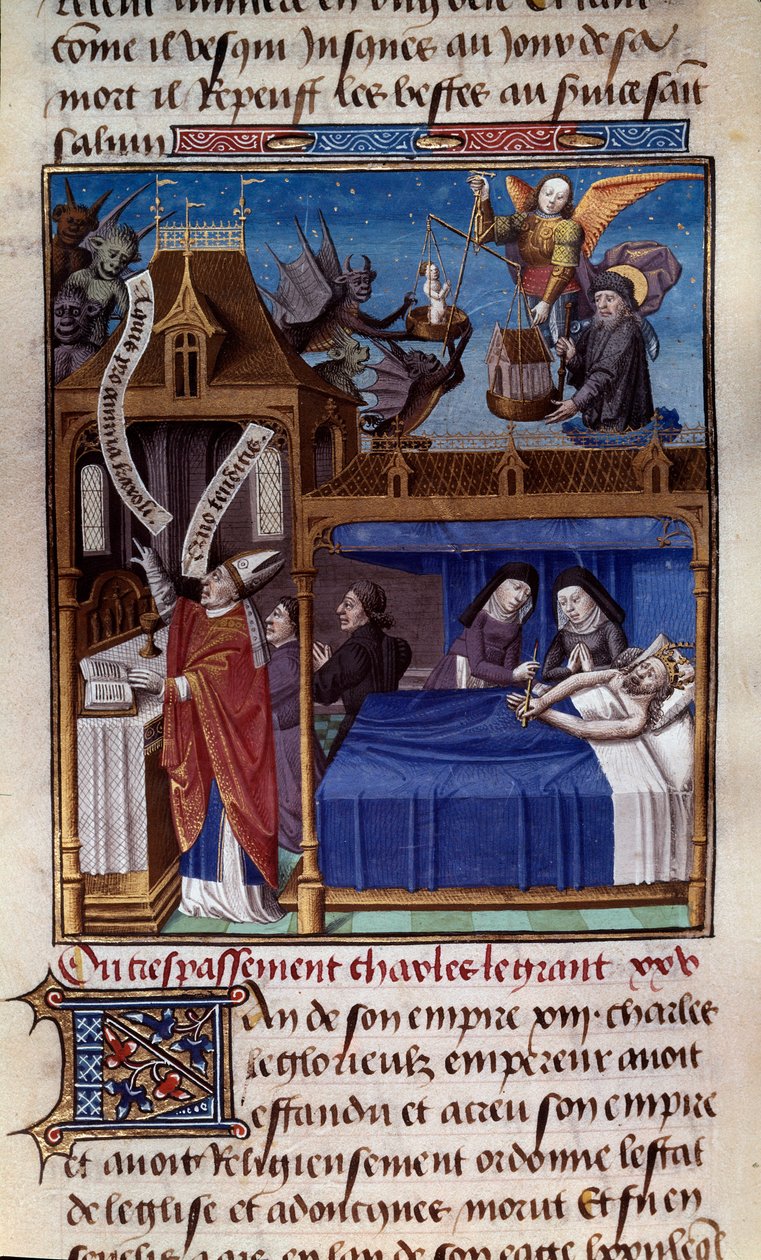 La muerte de Carlomagno de Maître François