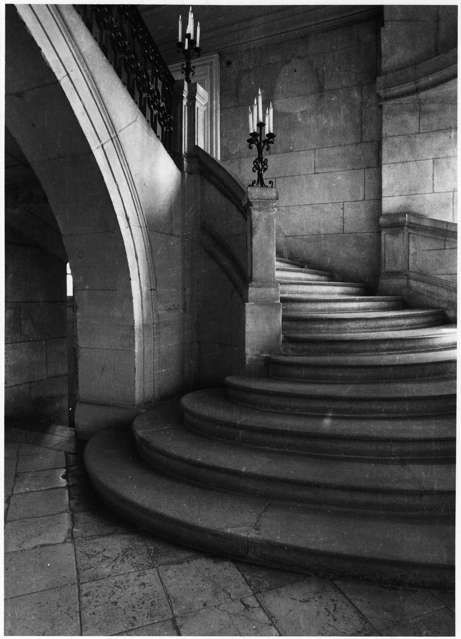 Escalera del Hotel Guénégaud (Musée de la chasse) en París de Francois Mansart