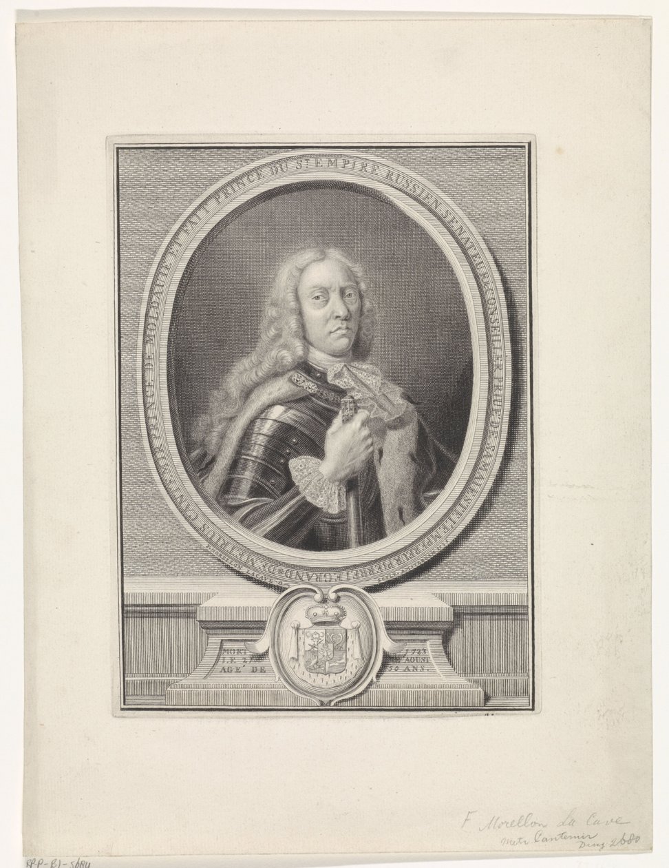 Retrato de Dimitrie Cantemir (1673-1723) de Francois Morellon la Cave