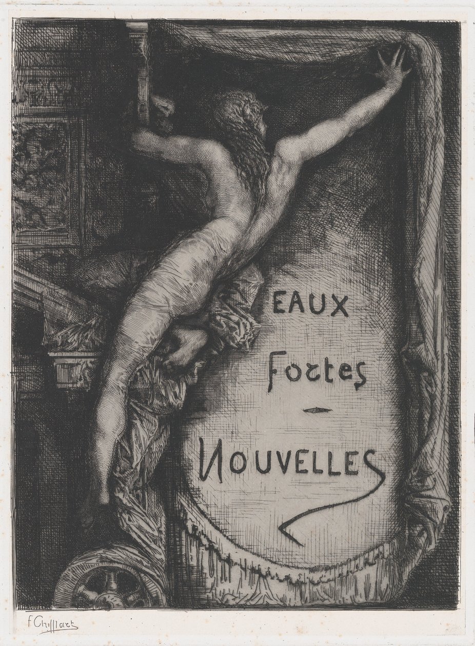 Portada de Eaux Fortes Nouvelles, finales del siglo XIX de Francois Nicolas Chifflart