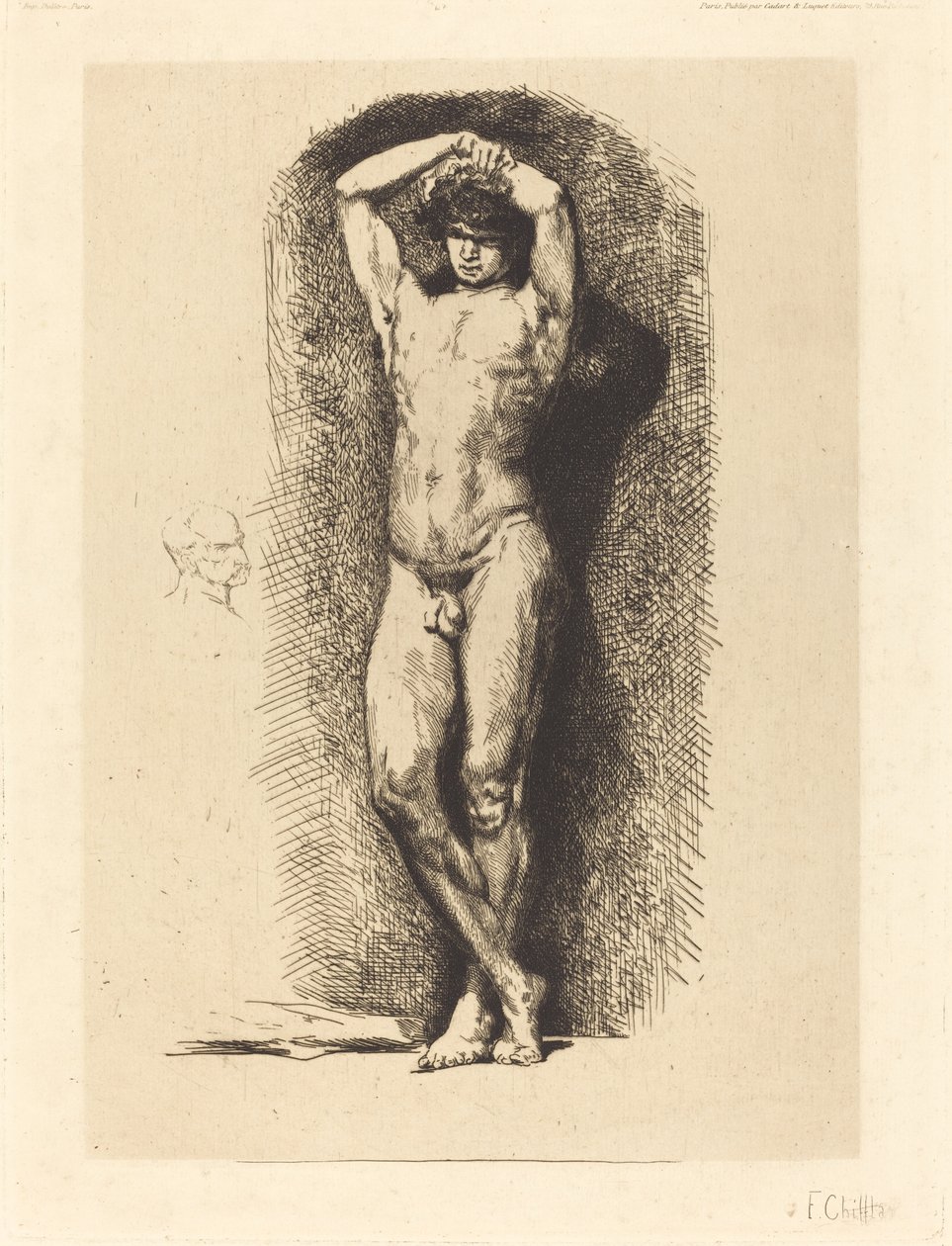 Academia masculina de Francois Nicolas Chifflart