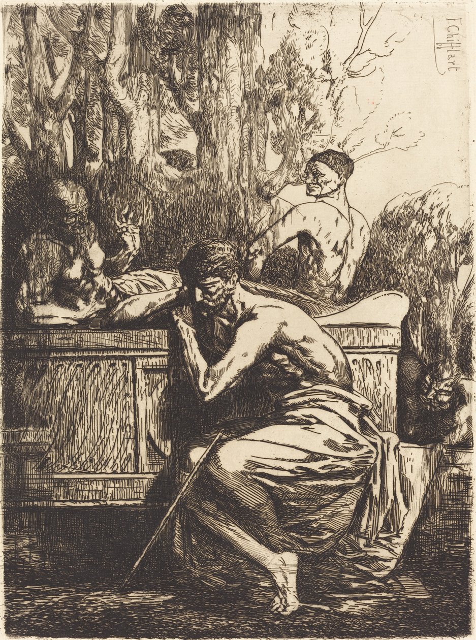 Meditación de Francois Nicolas Chifflart