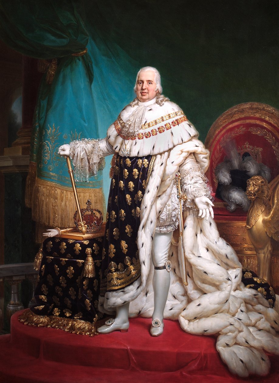 Luis XVIII (óleo sobre lienzo) de Baron François Pascal Simon Gérard