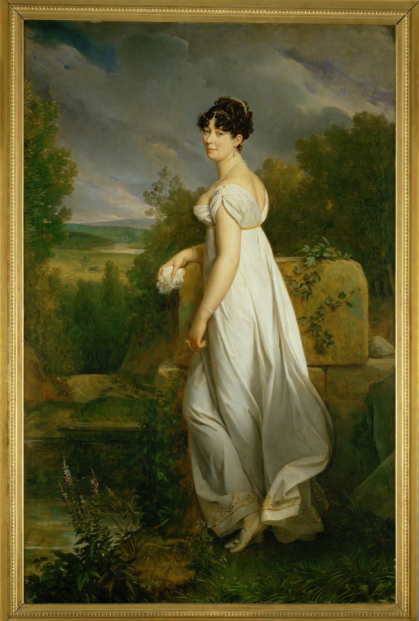 La Sra. Visconti, esposa del antiguo embajador de la República Cis-alpina en Francia ... de Francois Pascal Simon Baron Gerard