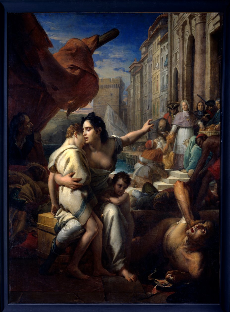 Monseñor de Belsunce durante la peste de Marsella de Baron François Pascal Simon Gérard
