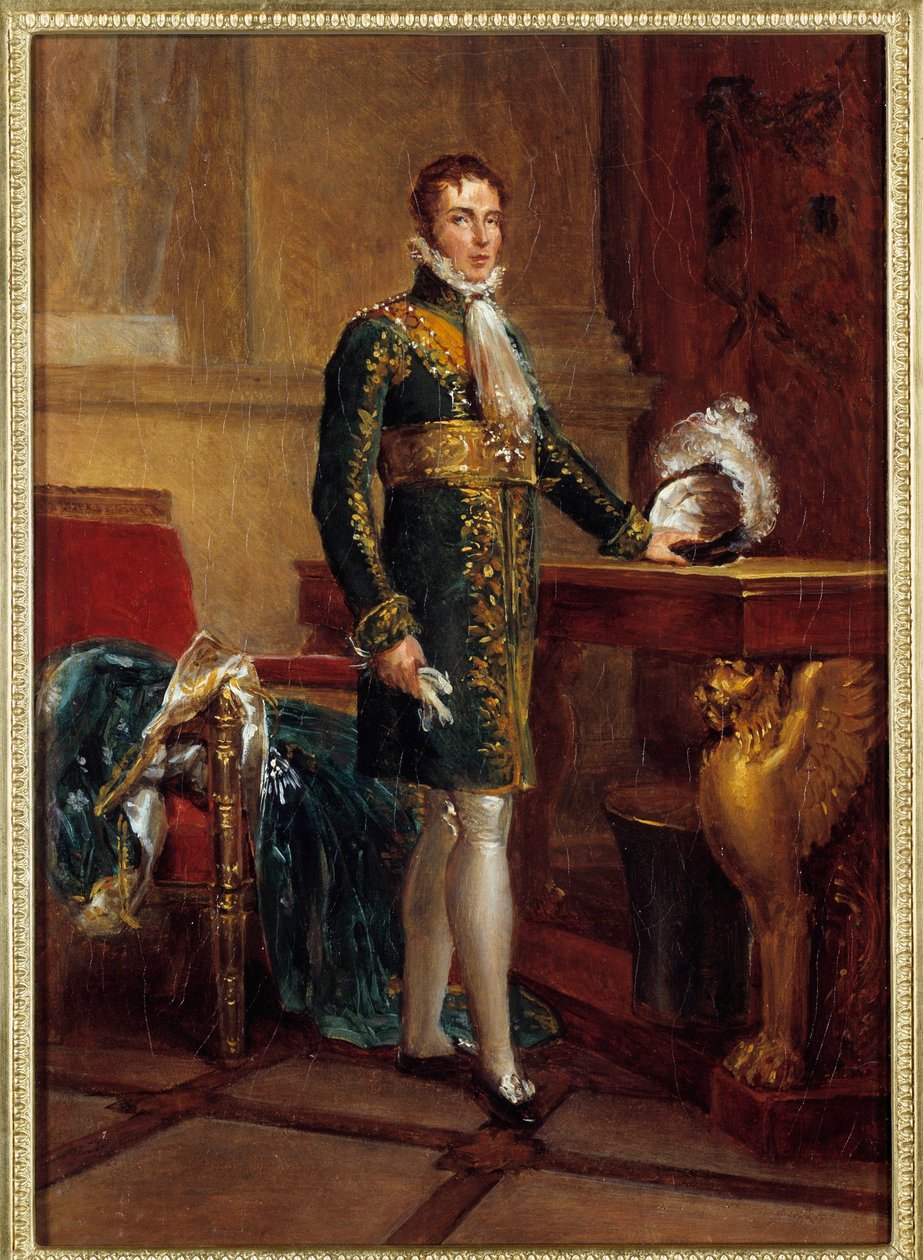 Retrato de cuerpo entero de Eugene de Beauharnais, llamado Príncipe Eugene, vice rey de Italia y luego Duque de Leuchtenberg (1781-1824), hijo adoptivo de Napoleón I de Baron François Pascal Simon Gérard