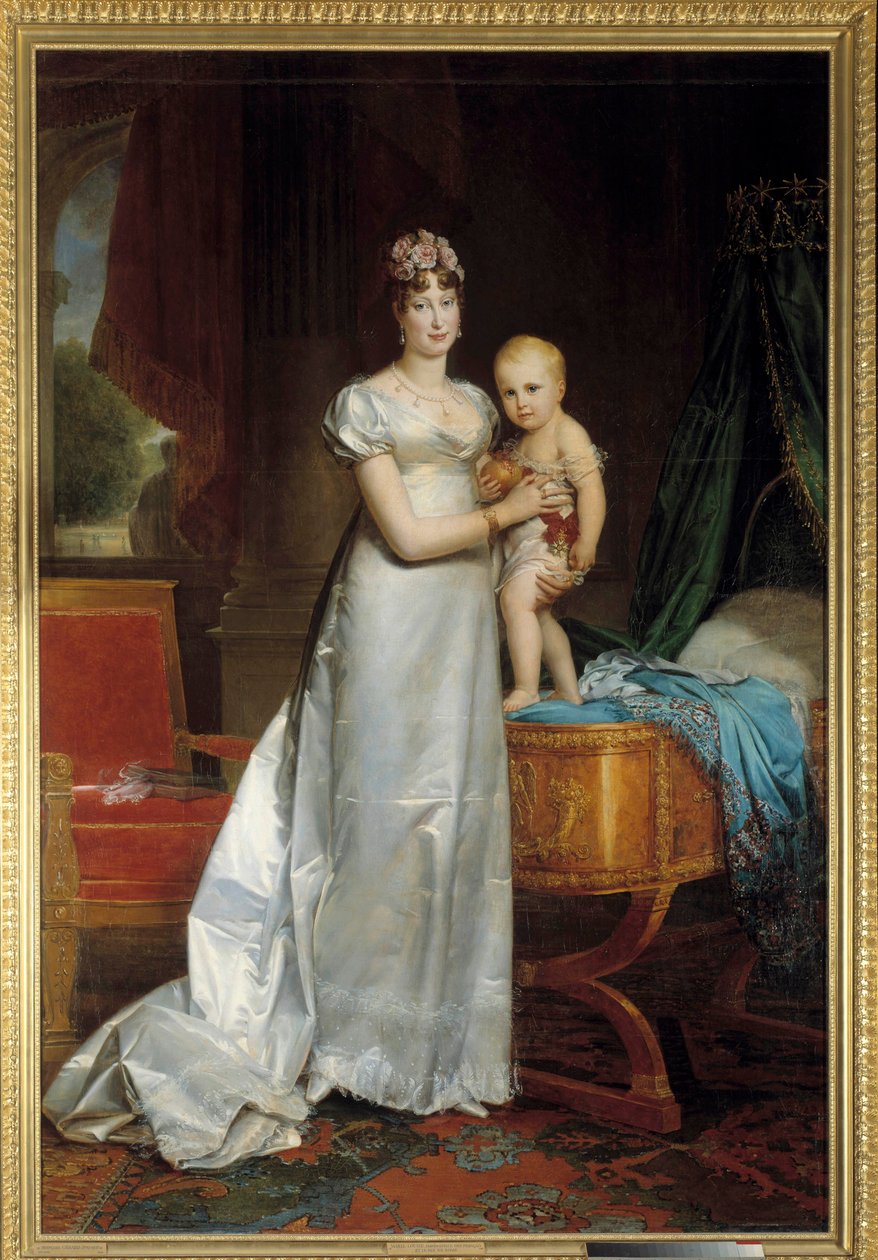 Retrato de la Emperatriz María Luisa (1791-1847) y el Rey de Roma de Baron François Pascal Simon Gérard