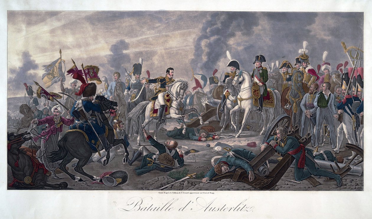 La batalla de Austerlitz el 2 de diciembre de Baron François Pascal Simon Gérard