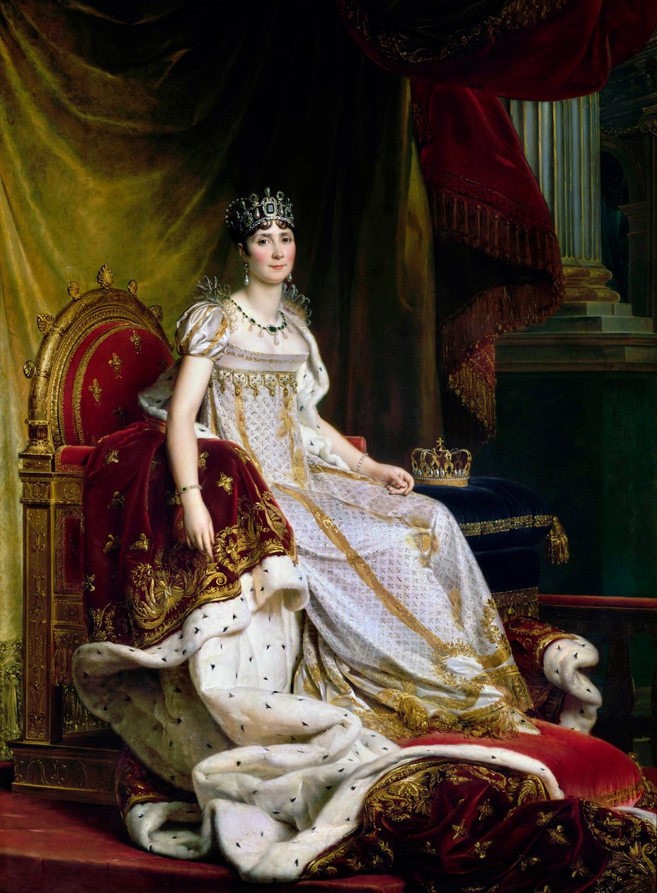 Joséphine de Beauharnais, la primera esposa de Napoleón Bonaparte en traje de coronación de Francois Pascal Simon Gerard