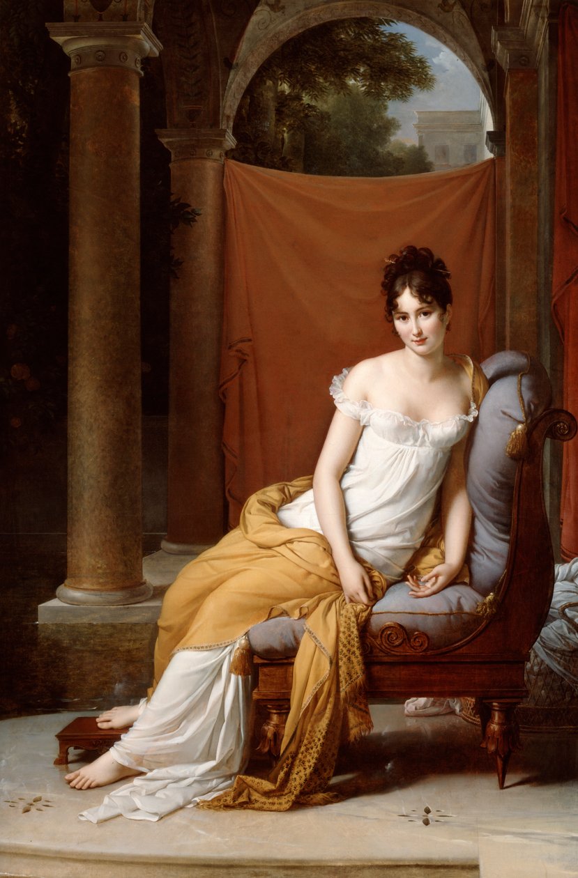 Retrato de Juliette Recamier, 1805 de Francois Pascal Simon Gerard