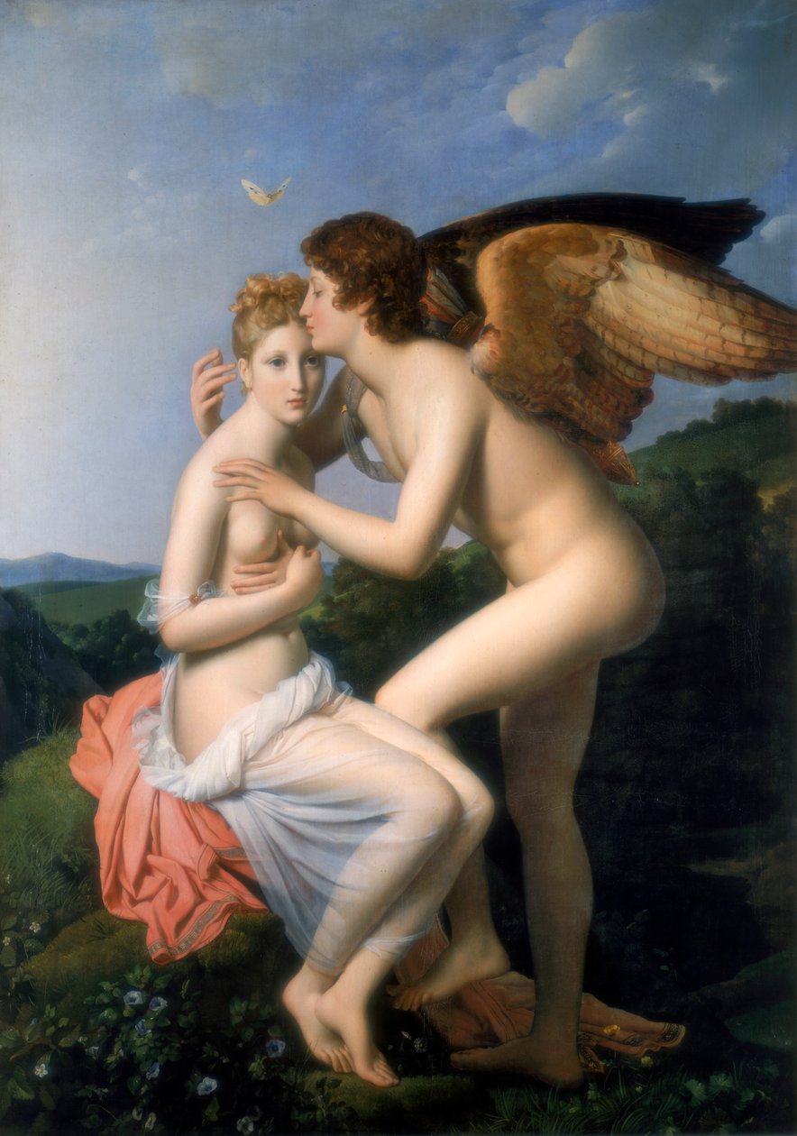 Psique recibiendo el primer beso de Cupido, 1798 de Francois Pascal Simon Gerard