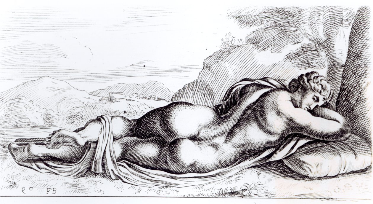 Hermafrodita en los Jardines Borghese, c.1653 de Francois Perrier