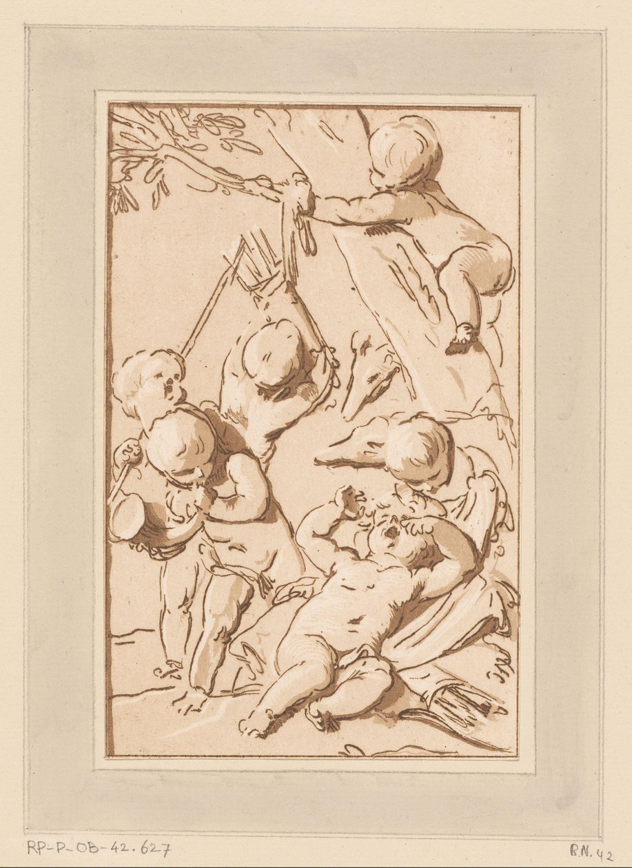 Amors en reposo después de la caza de Francois Philippe Charpentier