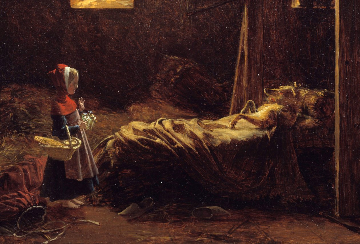 Caperucita Roja (detalle) de Francois Richard Fleury