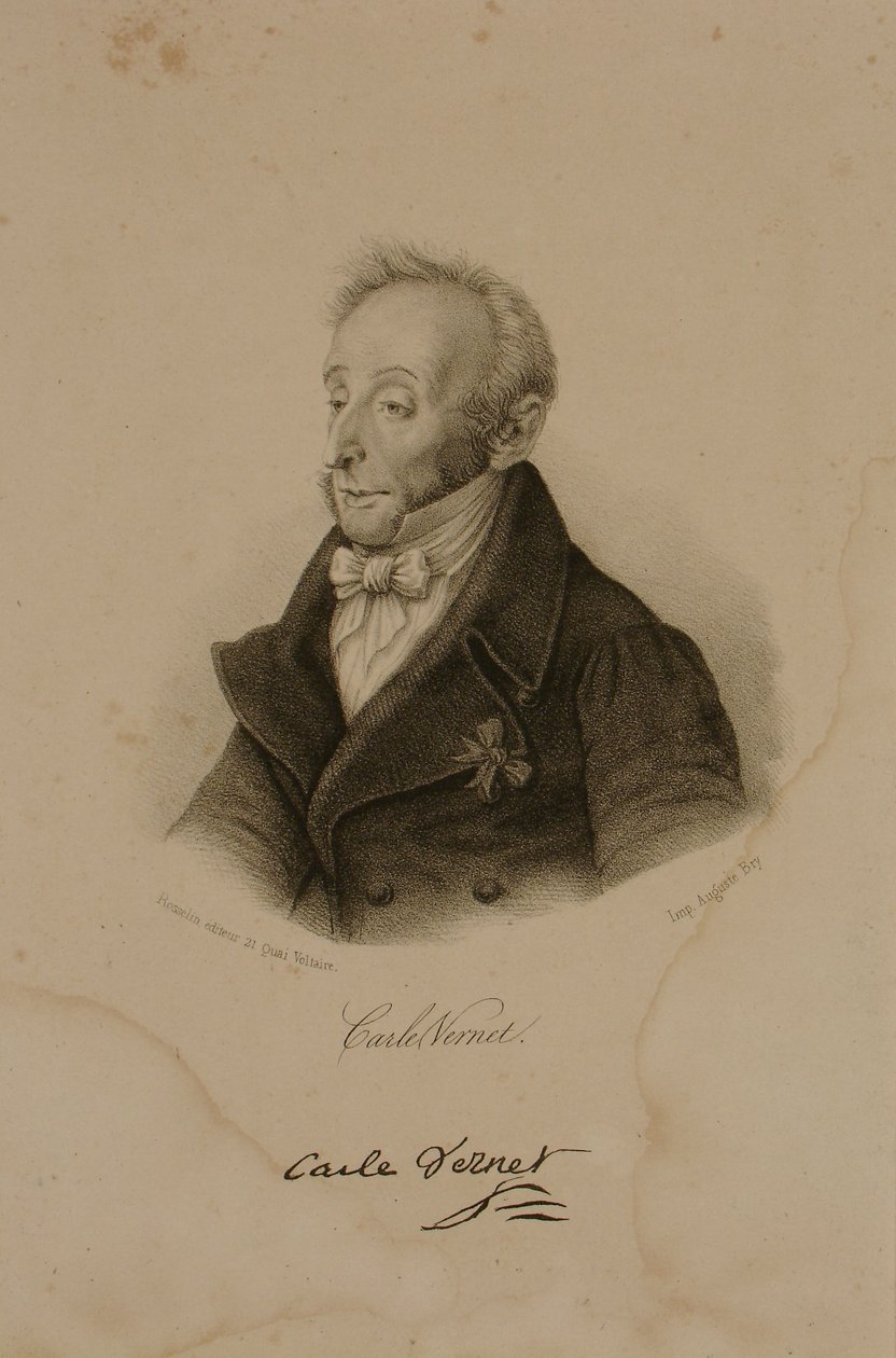 Antoine Charles Horace Vernet, conocido como Carle Vernet (1758-1836) de Francois Seraphin Delpech