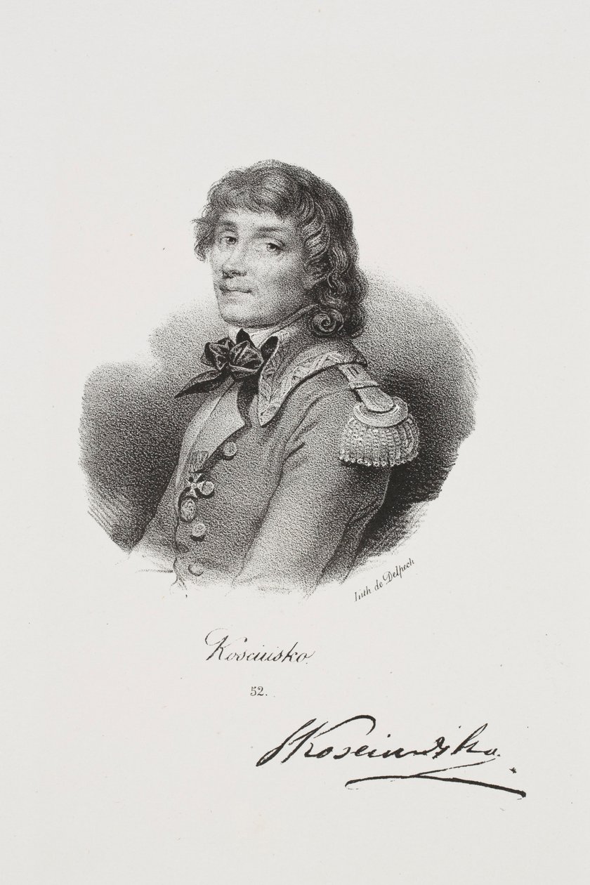 Retrato del luchador por la libertad Tadeusz Kościuszko de Francois Seraphin Delpech