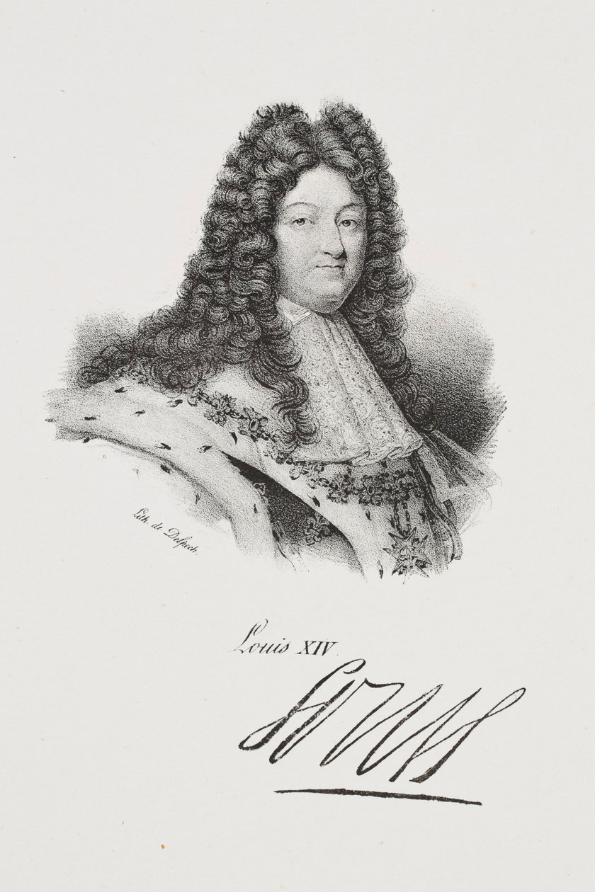 Retrato del rey Luis XIV de Francois Seraphin Delpech