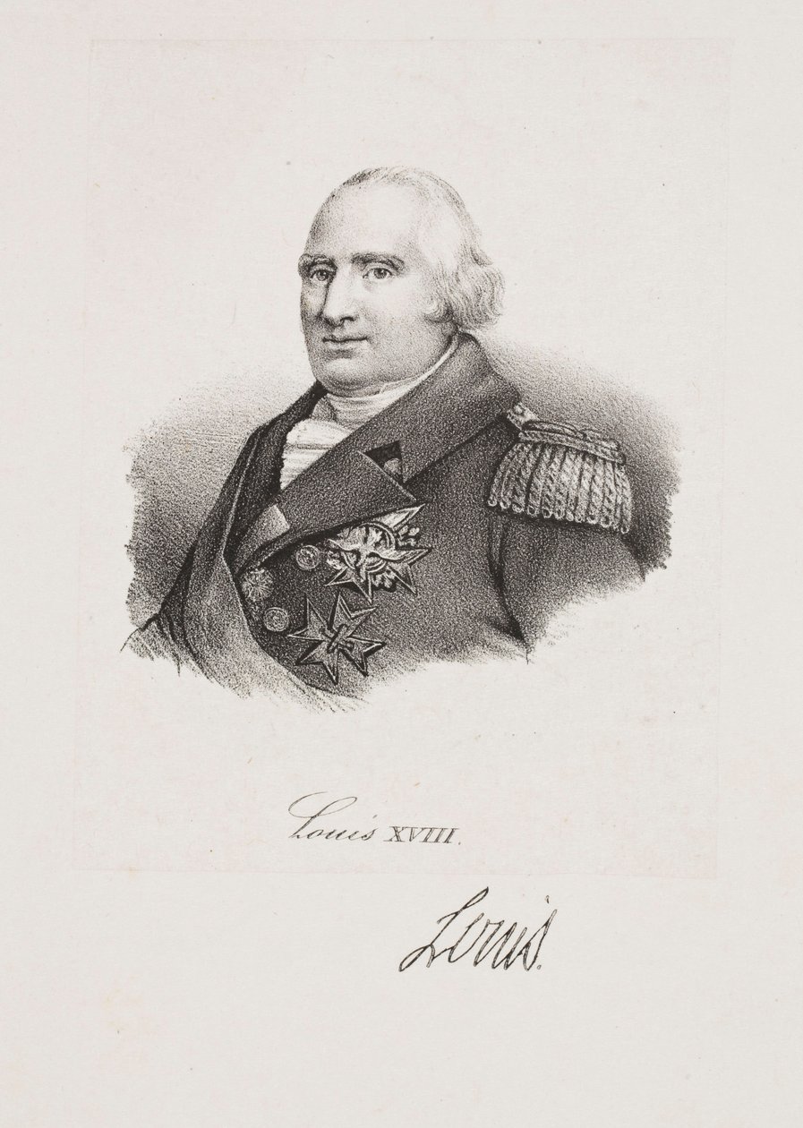 Retrato del rey Luis XVIII de Francois Seraphin Delpech