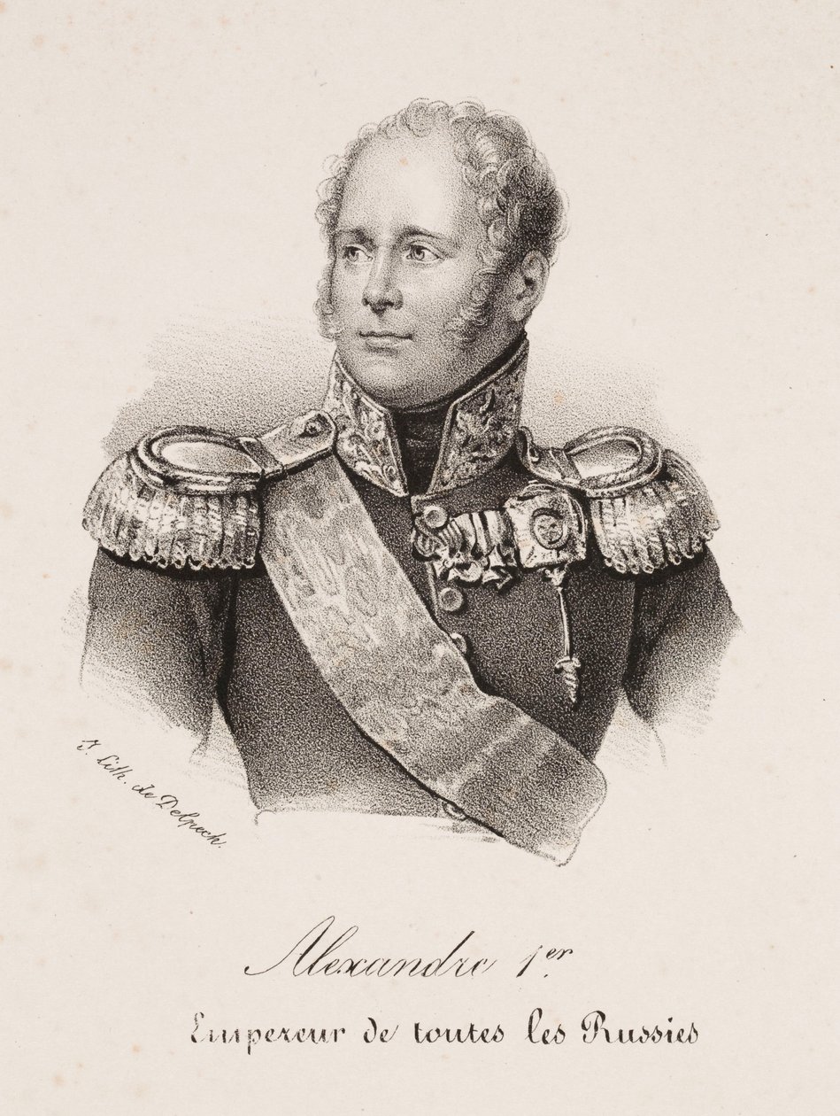 Retrato del zar Alejandro I de Rusia de Francois Seraphin Delpech