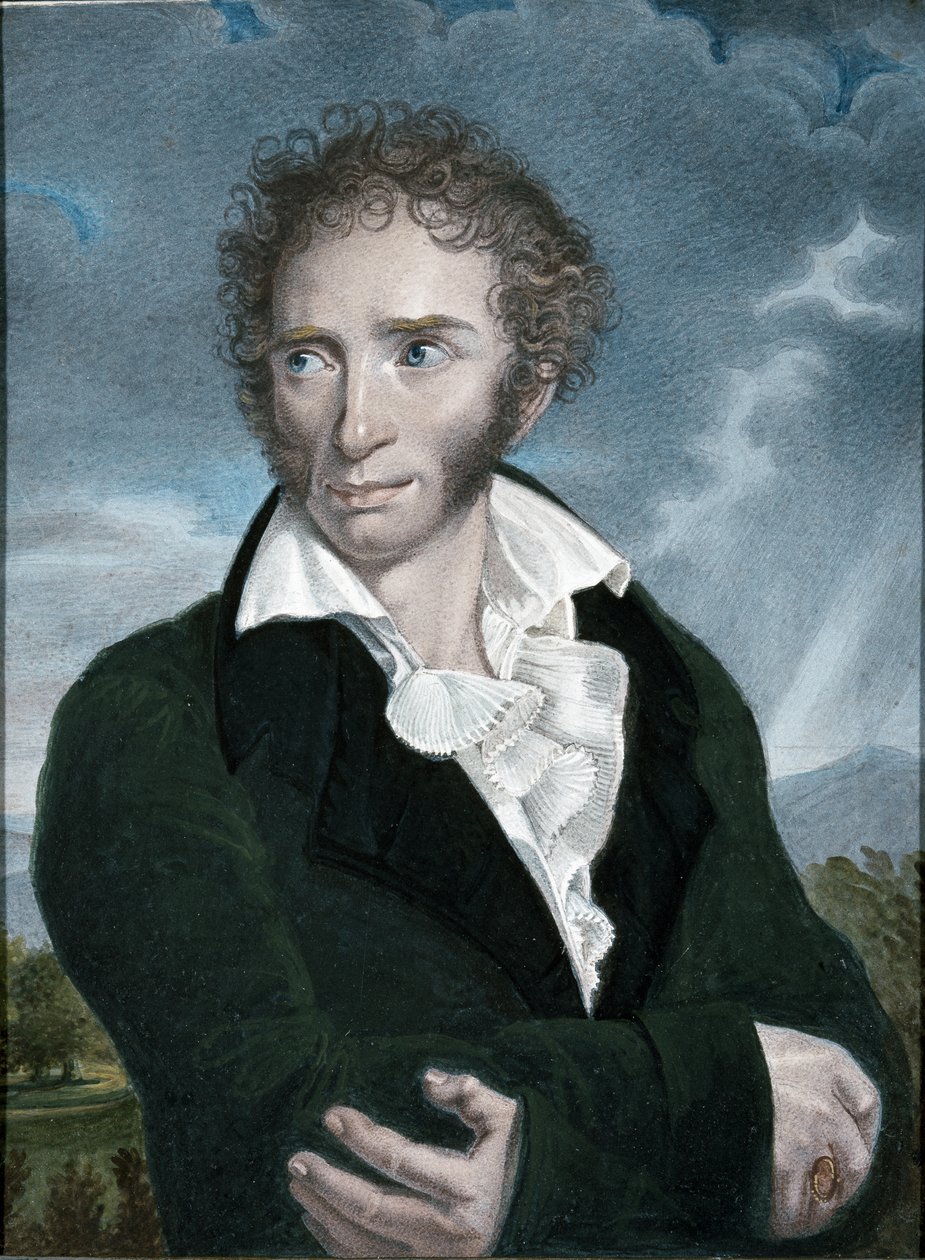 Retrato de Ugo Foscolo de Francois Xavier (after) Fabre