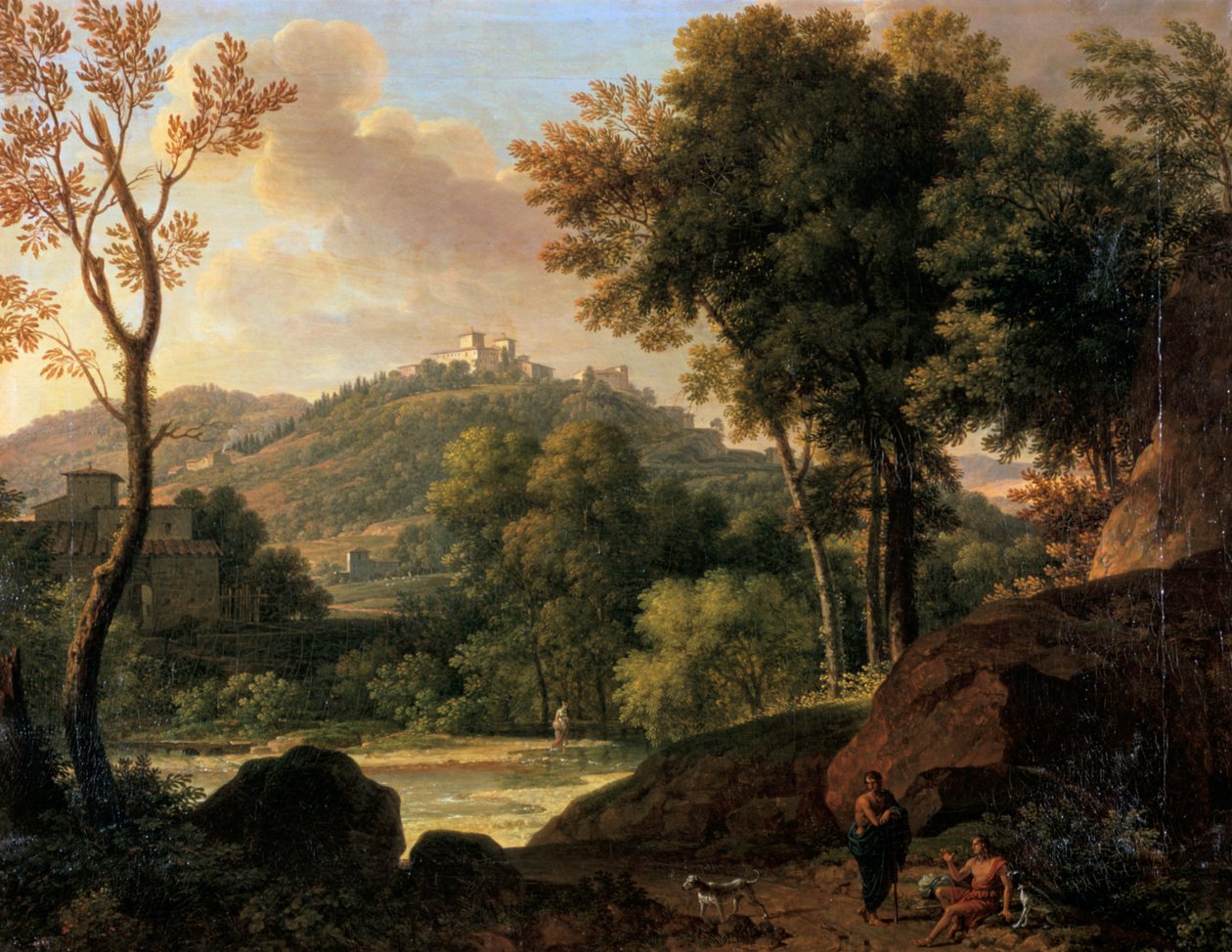 El campo alrededor de Florencia, Italia, finales del siglo XVIII principios del siglo XIX de Francois Xavier Fabre