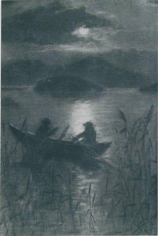Noche en el lago Cerknica de Franjo Sterle