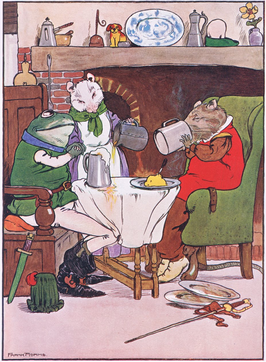 Por favor, Señora Ratón, ¿nos dará un poco de cerveza?, ilustración de 