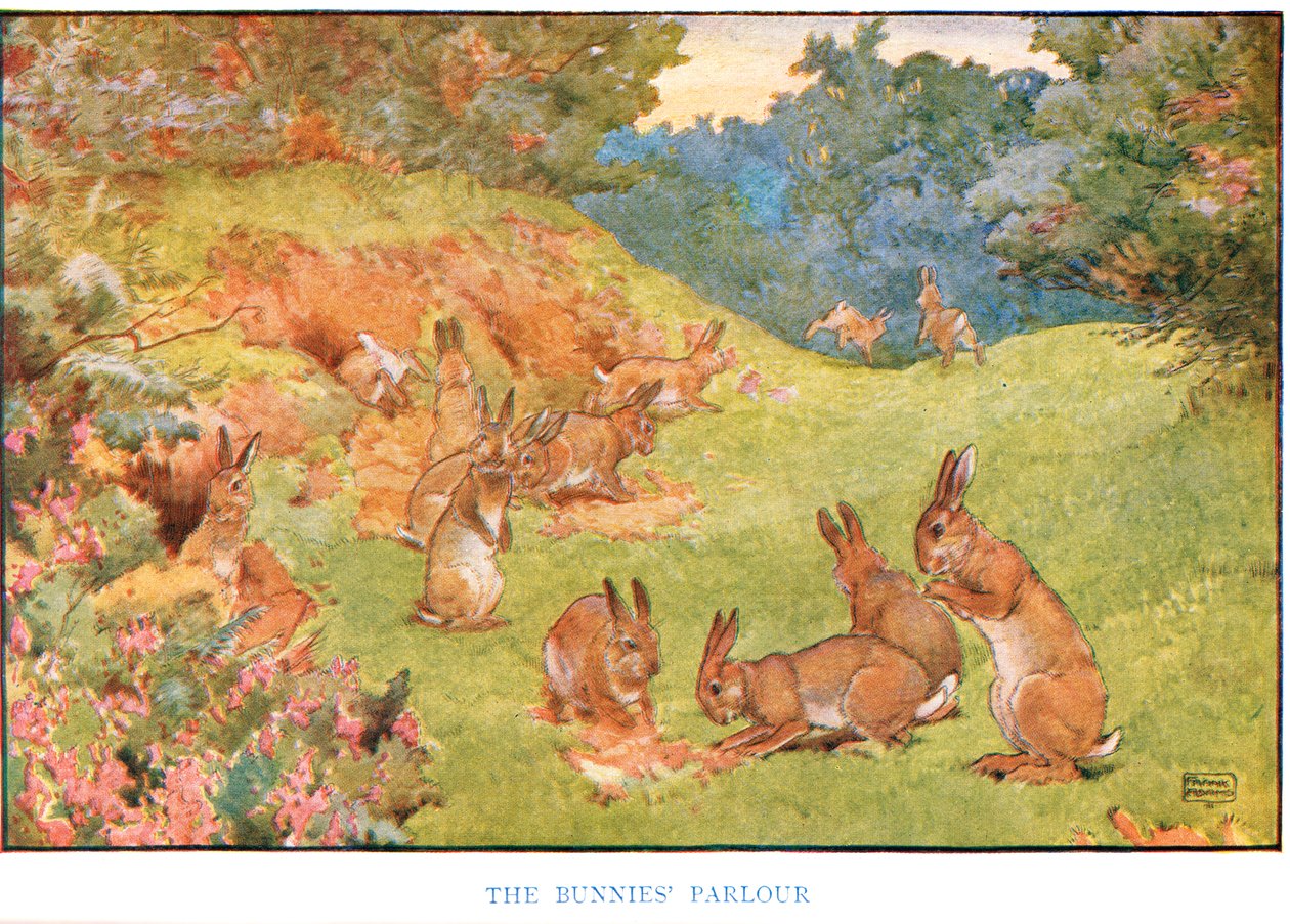El salón de los conejos, ilustración de 